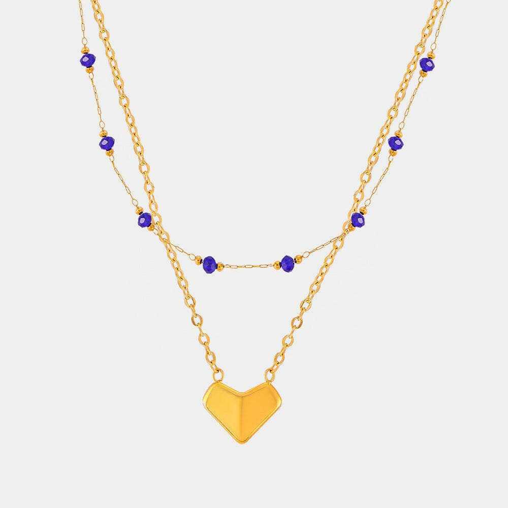 Elegant titanium steel crystal necklace - Love Salve